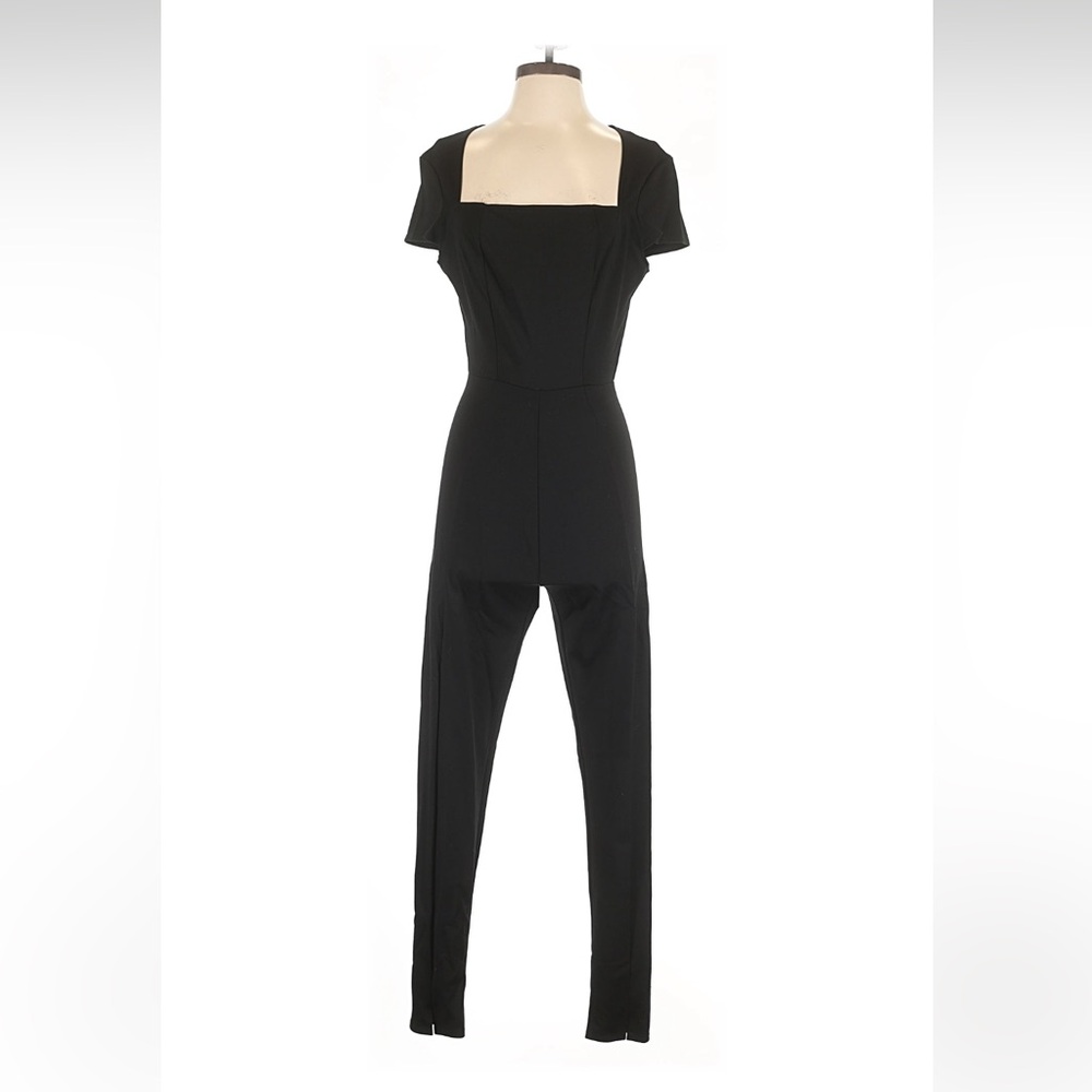 Square neck split hem Jumpsuit